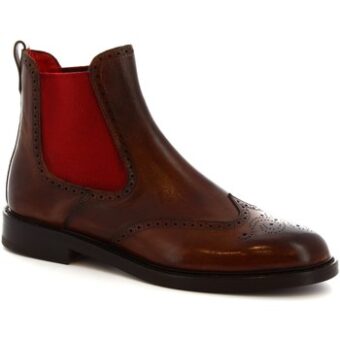 Μπότες Leonardo Shoes 8032I18 TOM VITELLO DELAVE BRANDY