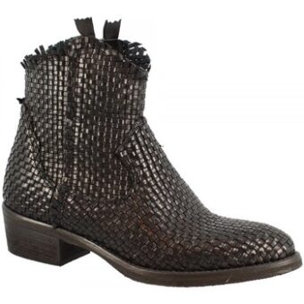 Μπότες Leonardo Shoes CP833B INTRECCIO NERO