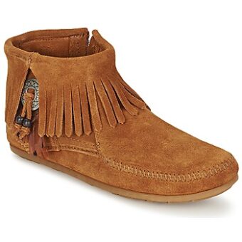 Μπότες Minnetonka CONCHO FEATHER SIDE ZIP BOOT ΣΤΕΛΕΧΟΣ: Δέρμα & ΕΠΕΝΔΥΣΗ: Δέρμα & ΕΣ. ΣΟΛΑ: Δέρμα & ΕΞ. ΣΟΛΑ: Καουτσούκ