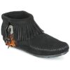 Μπότες Minnetonka CONCHO FEATHER SIDE ZIP BOOT ΣΤΕΛΕΧΟΣ: Δέρμα & ΕΠΕΝΔΥΣΗ: Δέρμα & ΕΣ. ΣΟΛΑ: Δέρμα & ΕΞ. ΣΟΛΑ: Καουτσούκ