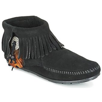 Μπότες Minnetonka CONCHO FEATHER SIDE ZIP BOOT ΣΤΕΛΕΧΟΣ: Δέρμα & ΕΠΕΝΔΥΣΗ: Δέρμα & ΕΣ. ΣΟΛΑ: Δέρμα & ΕΞ. ΣΟΛΑ: Καουτσούκ