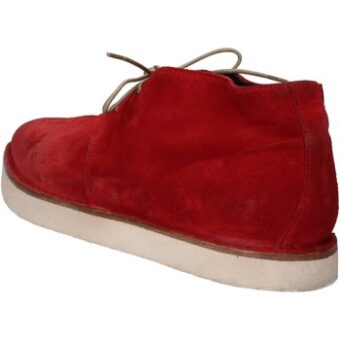 Μπότες Moma polacchini rosso camoscio AD26