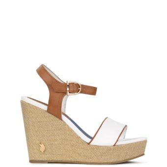 Πλατφόρμες γυναικείες U.S. Polo Assn Λευκό ANASTASIA