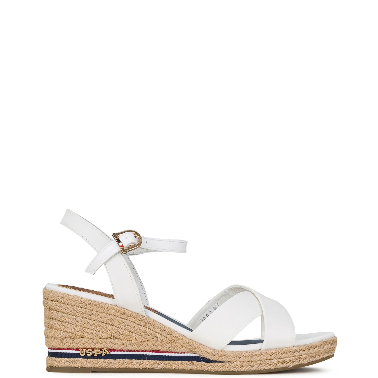 Πλατφόρμες γυναικείες U.S. Polo Assn Λευκό MADELYN ROPE Πλατφόρμες γυναικείες U.S. Polo Assn Λευκό MADELYN ROPE