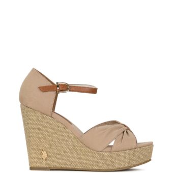 Πλατφόρμες γυναικείες U.S. Polo Assn Μπεζ MORGANA