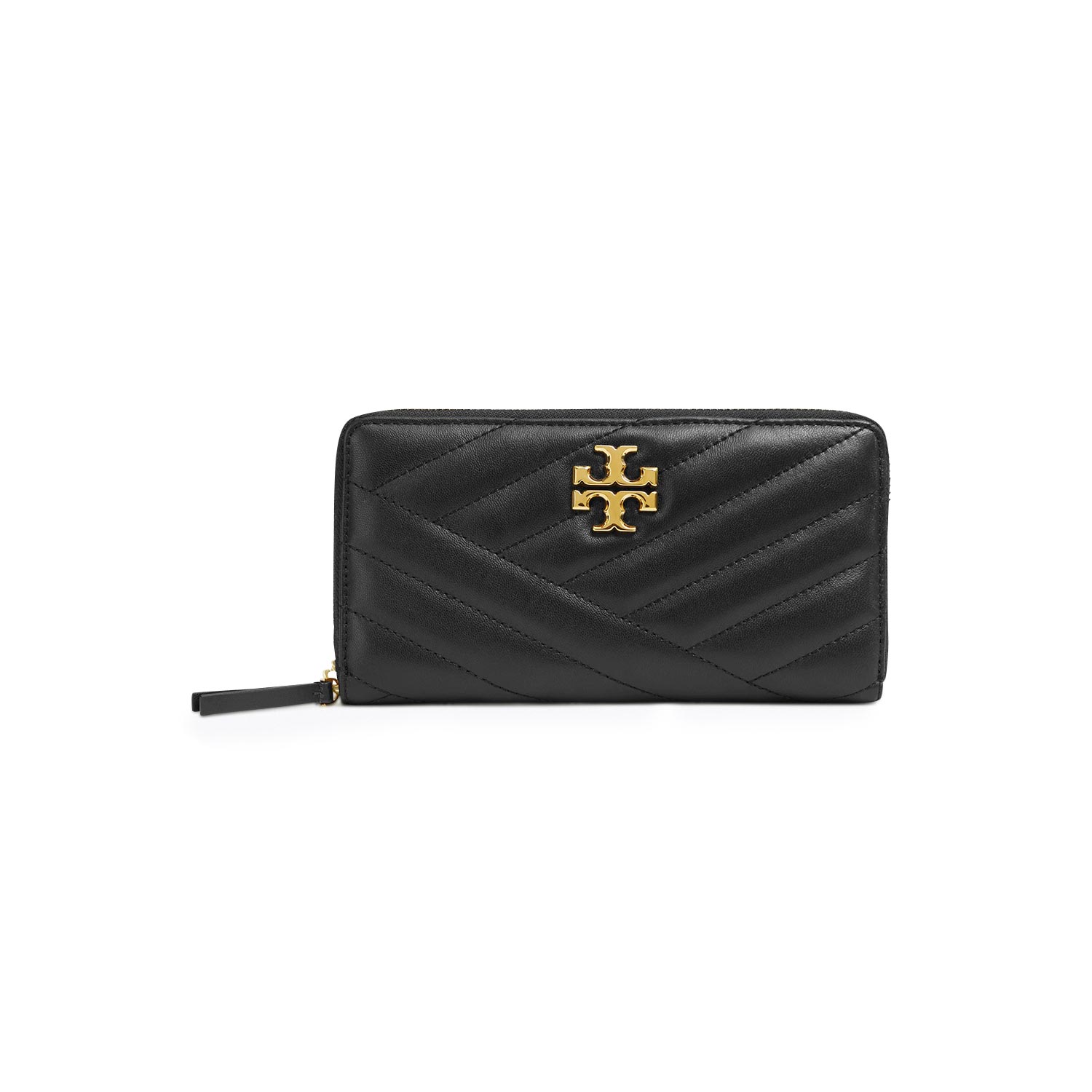 Πορτοφόλια γυναικεία Tory Burch Μαύρο KIRA CHEVRON ZIP WALLET Πορτοφόλια γυναικεία Tory Burch Μαύρο KIRA CHEVRON ZIP WALLET