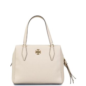 Χιαστί γυναικεία Tory Burch Λευκό KIRA PEBBLED SATCHEL