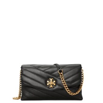 Χιαστί γυναικεία Tory Burch Μαύρο KIRA CHEVRON CHAIN WALLET
