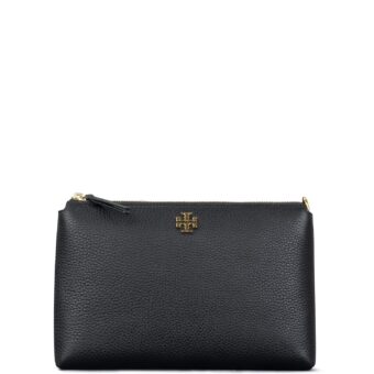 Χιαστί γυναικεία Tory Burch Μαύρο KIRA PEBBLED TOP-ZIP