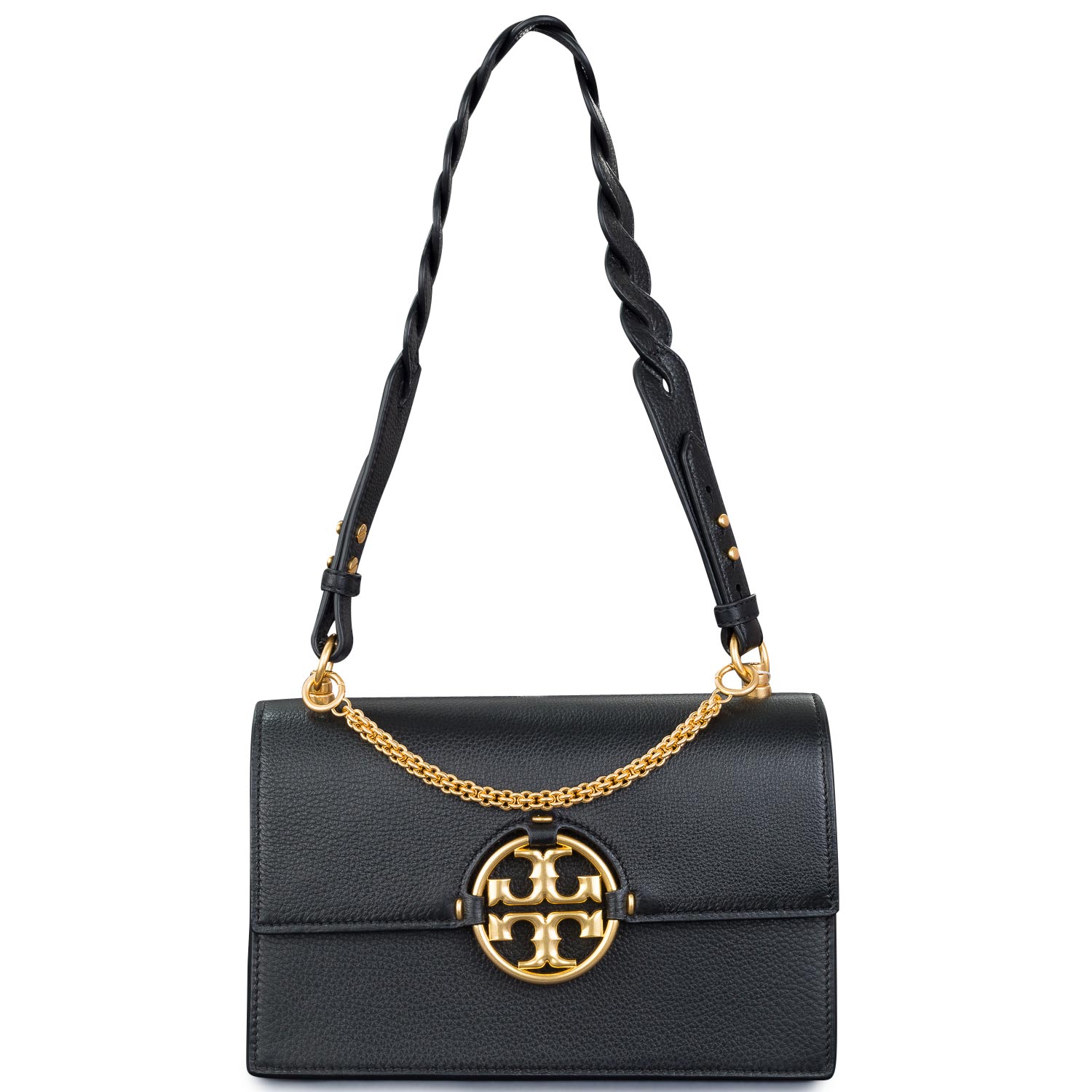 Χιαστί γυναικεία Tory Burch Μαύρο MILLER METAL HANDTACK Χιαστί γυναικεία Tory Burch Μαύρο MILLER METAL HANDTACK
