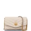 Χιαστί γυναικεία Tory Burch Μπεζ KIRA CHEVRON CHAIN WALLET
