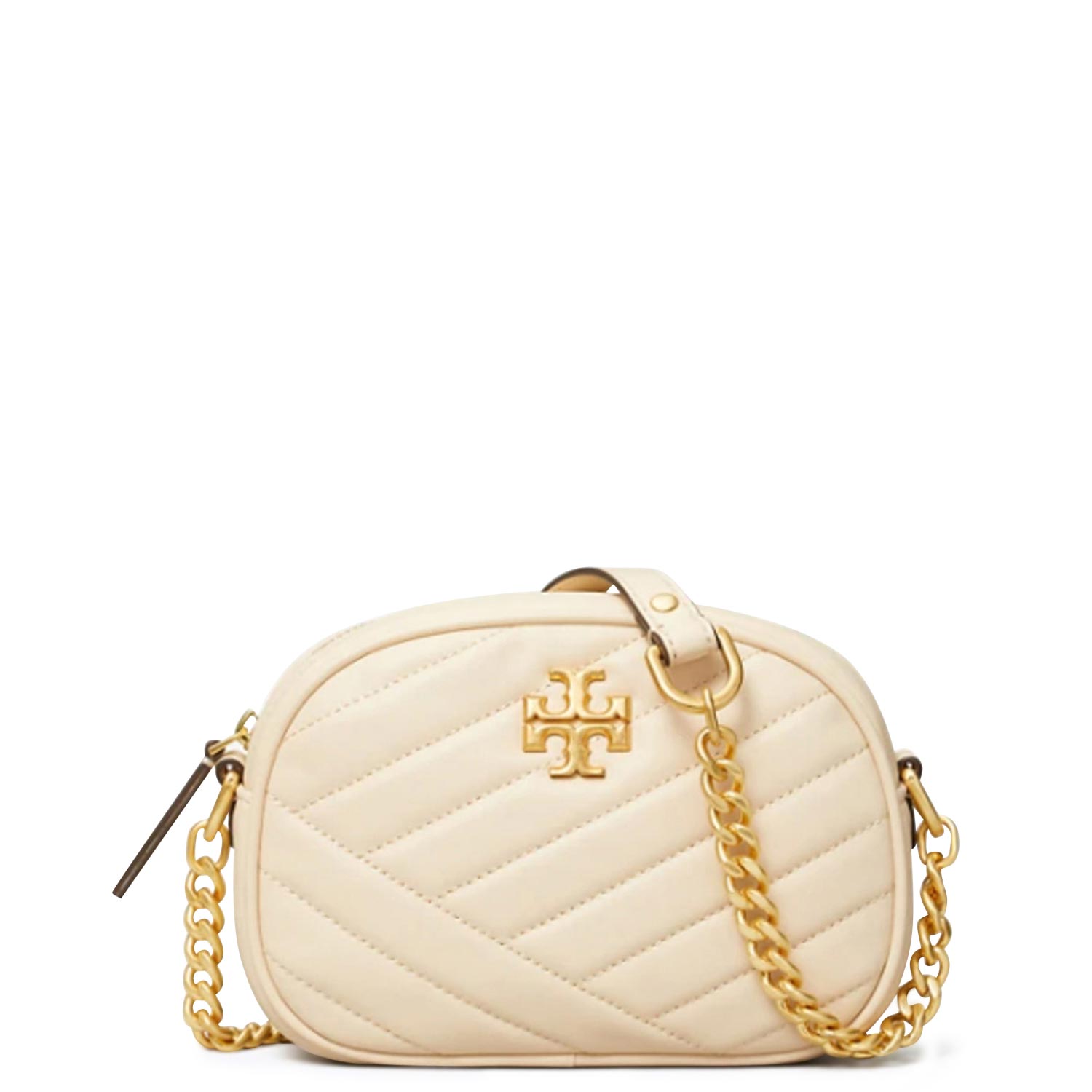Χιαστί γυναικεία Tory Burch Μπεζ KIRA CHEVRON SMALL Χιαστί γυναικεία Tory Burch Μπεζ KIRA CHEVRON SMALL